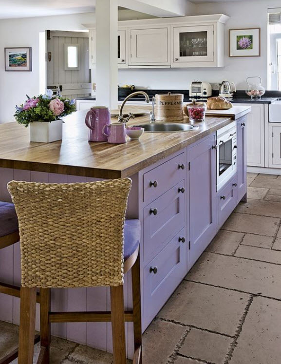 Purple Kitchens